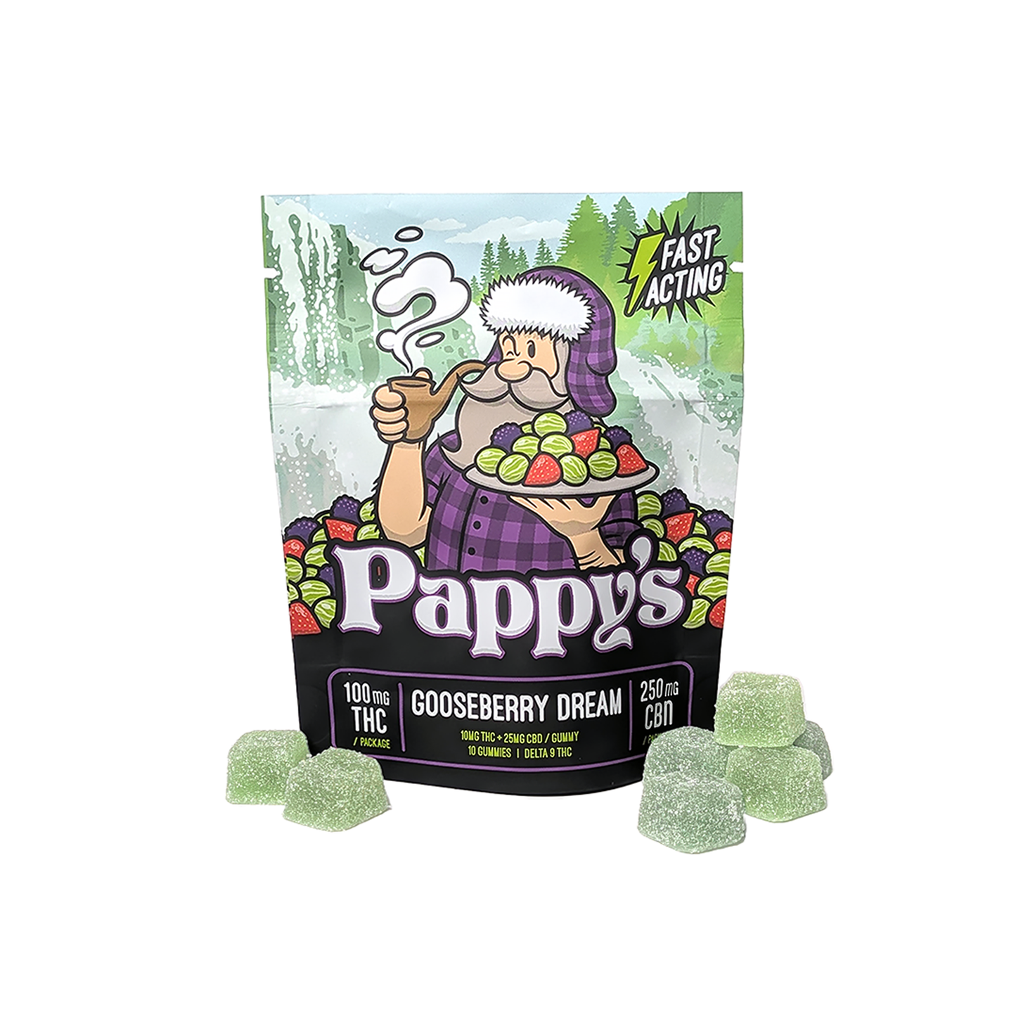 Gooseberry Dream Gummies 100mg THC + 250mg CBN
